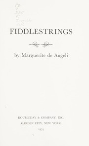 Cover of: Fiddlestrings by Marguerite de Angeli