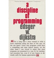 Cover of: A Discipline of Programming  by Edsger W. Dijkstra