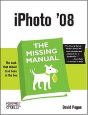 Cover of: iPhoto 08: The Missing Manual