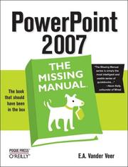 Cover of: PowerPoint 2007: The Missing Manual