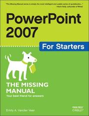 Cover of: PowerPoint 2007 for Starters: The Missing Manual