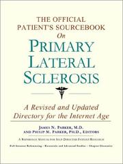 Cover of: The Official Patient's Sourcebook on Primary Lateral Sclerosis