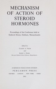 Cover of: Mechanism of action of steroid hormones