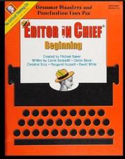 Cover of: Editor in Chief Beginning by 