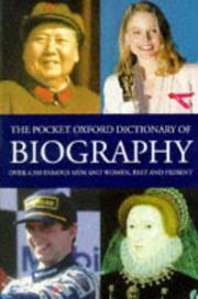 The pocket Oxford dictionary of biography