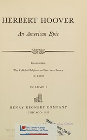 Cover of: An American epic