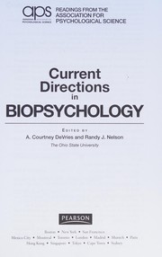 Cover of: Current Directions in Biopsychology (Association for Psychological Science Readers)