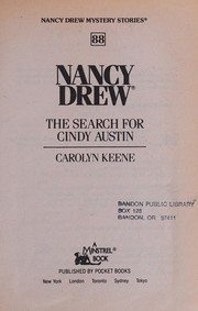 Cover of: The search for Cindy Austin by Carolyn Keene