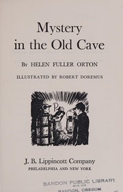 Cover of: Mystery in the old cave