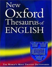 Cover of: New Oxford Thesaurus of English (Thesaurus)