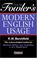 Cover of: The new Fowler's modern English usage