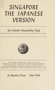 Cover of: Singapore: the Japanese version.