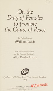 Cover of: On the duty of females to promote the cause of peace