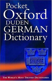 The pocket Oxford-Duden German dictionary : German-English, English-German