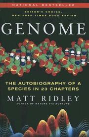 Cover of: Genome: the autobiography of a species in 23 chapters