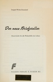 Der neue Briefsteller by Ulrici, Bettina
