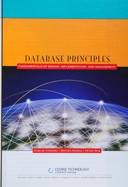 Cover of: Database principles by Carlos Coronel