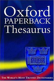 The Oxford paperback thesaurus