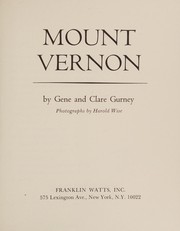 Cover of: Mount Vernon by Gene Gurney