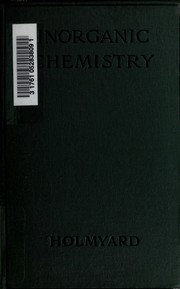 Cover of: Inorganic Chemistry by Eric John Holmyard