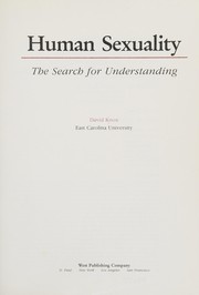 Cover of: Human sexuality: the search for understanding