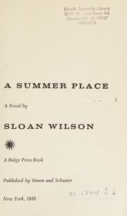 Cover of: A summer place: a novel.