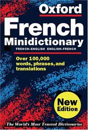 Cover of: Oxford French Minidictionary (Oxford Minireference)