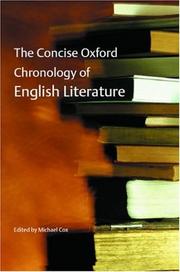 The concise Oxford chronology of English literature