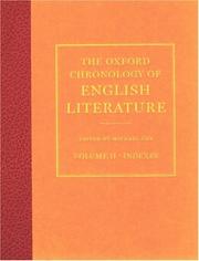 Cover of: The Oxford chronology of English literature