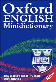 The Oxford English minidictionary