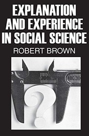 Cover of: Explanation and experience in social science