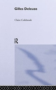 Cover of: Gilles Deleuze