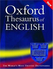 Oxford thesaurus of English