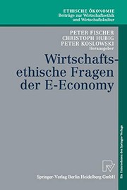 Cover of: Ethische  Okonomie, vol. 8: Wirtschaftsethische Fragen der E-Economy