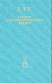 Cover of: Lexikon der indogermanischen Verben