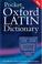 Cover of: Pocket Oxford Latin Dictionary