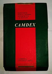 Cover of: CAMDEX: the Cambridge examination for mental disorders of the elderly