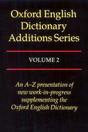 Oxford English dictionary. Additions series