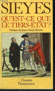 Cover of: Qu'est-ce que le Tiers état?