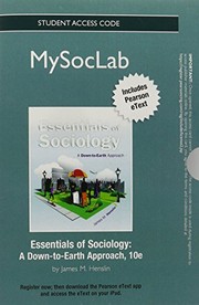 Cover of: Essentials of Sociology: A Down-to-Earth Approach