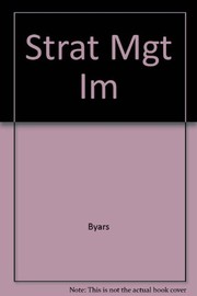 Cover of: Strat Mgt IM by Byars
