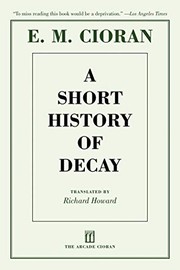 A short history of decay by Emil Cioran