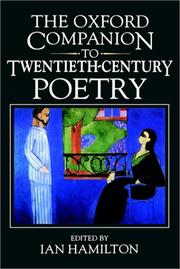 The Oxford companion to twentieth-century poetry in English