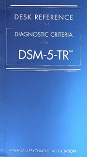 Cover of: Desk Reference to the Diagnostic Criteria from DSM-5-TR(tm)