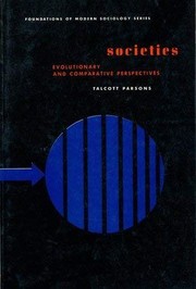 Cover of: Societies: evolutionary and comparative perspectives.