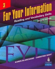 Cover of: For Your Information 3: Reading and Vocabulary Skills