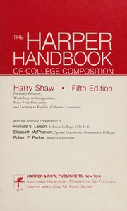 Cover of: The Harper handbook of college composition