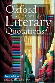 The Oxford dictionary of phrase, saying, and quotation by Susan Ratcliffe