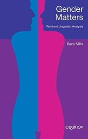 Cover of: Gender matters: feminist linguistic analysis