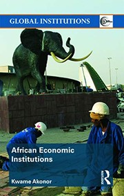 Cover of: African economic institutions